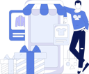 پیش‌نمایش فایل boy-shopping-online-11846553 از پک تجارت الکترونیک