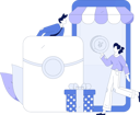 پیش‌نمایش فایل couple-shopping-online-11846542 از پک تجارت الکترونیک