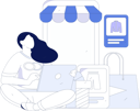 پیش‌نمایش فایل girl-doing-online-shopping-11846566 از پک تجارت الکترونیک