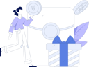 پیش‌نمایش فایل girl-with-gift-angpow-11846523 از پک تجارت الکترونیک