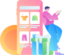 پیش‌نمایش فایل boy-doing-mobile-shopping-11895145 از پک تجارت الکترونیک
