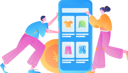 پیش‌نمایش فایل couple-doing-mobile-shopping-11895149 از پک تجارت الکترونیک
