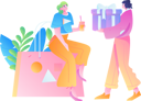 پیش‌نمایش فایل girl-friends-doing-gift-shopping-11895150 از پک تجارت الکترونیک