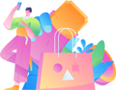 پیش‌نمایش فایل boy-using-shopping-voucher-11895175 از پک خرید آنلاین