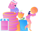 پیش‌نمایش فایل people-earning-cashback-11895166 از پک خرید آنلاین