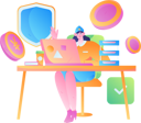 پیش‌نمایش فایل girl-doing-secure-online-payment-11895310 از پک امور مالی