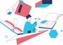پیش‌نمایش فایل boy-likes-to-read-books-in-leisure-time-11898240 از پک کتاب خوانی