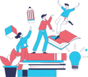 پیش‌نمایش فایل friends-enjoying-vacation-time-after-exams-11898242 از پک کتاب خوانی