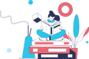 پیش‌نمایش فایل student-reads-authors-book-11898245 از پک کتاب خوانی