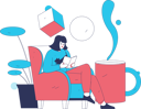 پیش‌نمایش فایل woman-loves-to-read-books-in-vacation-11898236 از پک کتاب خوانی