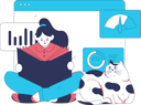 پیش‌نمایش فایل woman-reads-book-for-gaining-knowledge-11898268 از پک کتاب خوانی