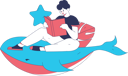 پیش‌نمایش فایل woman-reads-book-on-fish-11898273 از پک کتاب خوانی