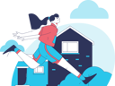 پیش‌نمایش فایل girl-running-to-school-11898179 از پک عادت دویدن