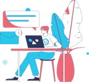 پیش‌نمایش فایل boy-working-on-business-mail-at-office-11897640 از پک کسب و کار
