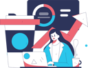 پیش‌نمایش فایل businesswoman-working-on-business-growth-11897631 از پک کسب و کار