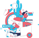 پیش‌نمایش فایل girls-getting-business-mail-while-working-on-business-analysis-11897660 از پک کسب و کار