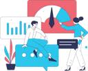پیش‌نمایش فایل man-and-woman-showing-business-performance-report-11897638 از پک کسب و کار