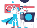 پیش‌نمایش فایل man-and-woman-showing-business-report-11897629 از پک کسب و کار