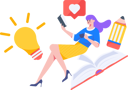 پیش‌نمایش فایل girl-student-reading-book-11897268 از پک خواندن