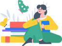 پیش‌نمایش فایل female-book-reader-11897188 از پک خواندن