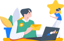 پیش‌نمایش فایل man-working-on-customer-review-11896432 از پک فعالیت افراد