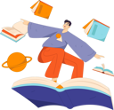 پیش‌نمایش فایل man-riding-on-book-11905087 از پک خواندن