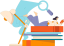 پیش‌نمایش فایل girl-sleeping-on-books-while-reading-book-11904984 از پک دانش