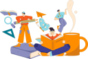 پیش‌نمایش فایل people-gaining-knowledge-from-book-in-study-session-11904983 از پک دانش