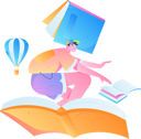 پیش‌نمایش فایل boy-riding-on-book-11895665 از پک خواندن