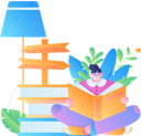 پیش‌نمایش فایل girl-reading-book-at-home-11895682 از پک خواندن