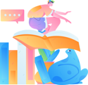 پیش‌نمایش فایل man-riding-on-book-11895689 از پک خواندن