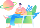 پیش‌نمایش فایل young-man-reading-space-book-11895667 از پک خواندن