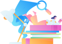 پیش‌نمایش فایل girl-sleeping-on-books-while-reading-book-11895323 از پک دانش