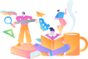 پیش‌نمایش فایل people-gaining-knowledge-from-book-in-study-session-11895322 از پک دانش