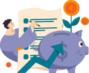 پیش‌نمایش فایل man-writing-financial-report-11905283 از پک امور مالی