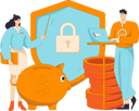 پیش‌نمایش فایل people-doing-secure-saving-11905257 از پک امور مالی