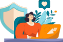 پیش‌نمایش فایل girl-working-on-data-privacy-11903184 از پک امنیت سایبری