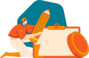 پیش‌نمایش فایل boy-working-on-schedule-management-11905475 از پک ورود