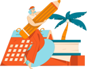 پیش‌نمایش فایل girl-making-schedule-11905461 از پک ورود