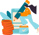 پیش‌نمایش فایل girl-working-on-financial-plan-11905476 از پک ورود