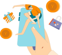 پیش‌نمایش فایل boy-doing-mobile-shopping-11903259 از پک تجارت الکترونیک