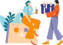 پیش‌نمایش فایل girl-holding-gift-11903263 از پک تجارت الکترونیک