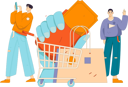 پیش‌نمایش فایل man-doing-mobile-payment-for-online-shopping-11903253 از پک تجارت الکترونیک