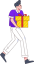 پیش‌نمایش فایل boy-holding-gift-11898567 از پک شخصیت مرد
