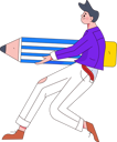 پیش‌نمایش فایل male-holding-pencil-11898594 از پک شخصیت مرد