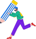 پیش‌نمایش فایل male-holding-pencil-11898595 از پک شخصیت مرد