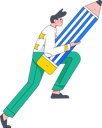 پیش‌نمایش فایل man-holding-pencil-11898549 از پک شخصیت مرد