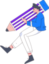 پیش‌نمایش فایل man-holding-pencil-11898589 از پک شخصیت مرد