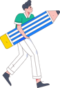 پیش‌نمایش فایل man-holding-pencil-11898591 از پک شخصیت مرد