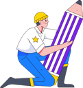 پیش‌نمایش فایل man-holding-pencil-11898597 از پک شخصیت مرد